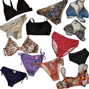 13 piece Bundle of Size Medium Swim Separates